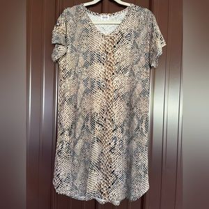 NWOT Texas True Threads snake skin print dress